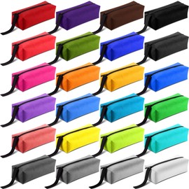 Hillban 24 Pcs Small Tool Bag Pouch Zipper Heavy Duty Zipper Tool Pouch Waterproof Fabric Tool Bag Multipurpose Tool Case Organizer Utility Tote Bag Gifts for Men Women Screwdrivers Pliers Nut Drivers