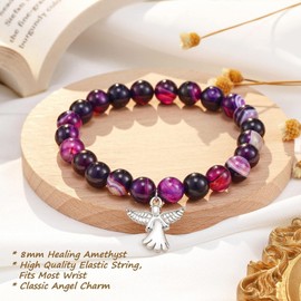 Sympathy Gifts for Loss of Loved One Healing Bracelet Grief Gifts for Women Natural Stone Beaded Bracelet Memorial Gifts Bracelet Bereavement Gifts for Loss of Mother