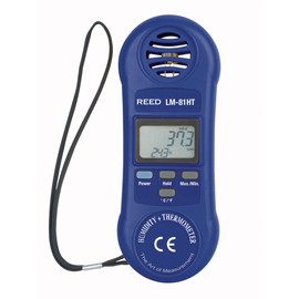 REED Instruments LM-81HT Thermo-Hygrometer, 32 to 122°F (0 to 50°C), 10-95% RH,