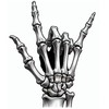 Dopetattoo Tattoo design 6 Sheets Temporary Tattoos Hand Skeleton Tattoo