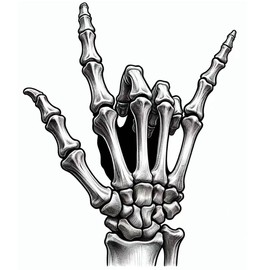 Dopetattoo Tattoo design 6 Sheets Temporary Tattoos Hand Skeleton Tattoo Ghost hand Fake tattoos Neck Arm Chest