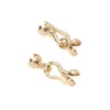 18K Real Gold Plated Non-Tarnish Hook End Clasp 8x24mm with