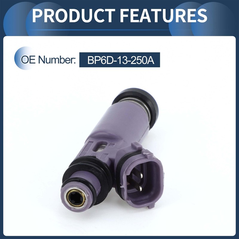 INFINAUTO Fuel Injector, Engine Fuel Injection Nozzle No.BP6D-13-250A for Mazda