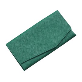 STATUSY il modo concept Women's Men's Genuine Leather Long Wallet Made in Japan, malachite green