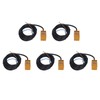 5Pcs Proximity Switch NPN Normally Closed IP65 28Hz Working Frequency