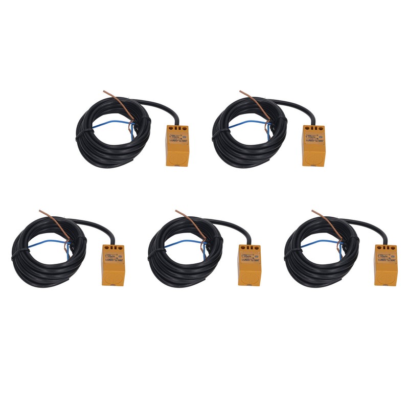 5Pcs Proximity Switch NPN Normally Closed IP65 28Hz Working Frequency