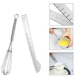 ERKOON 8 pack Cucharas de medición de acero inoxidable, especias de medición e ingredientes líquidos para cocinar y hornear