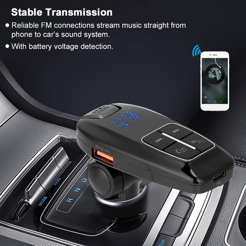 Auto Car FM Transmitter MP3 Player Bluetooth Handsfree Dual USB