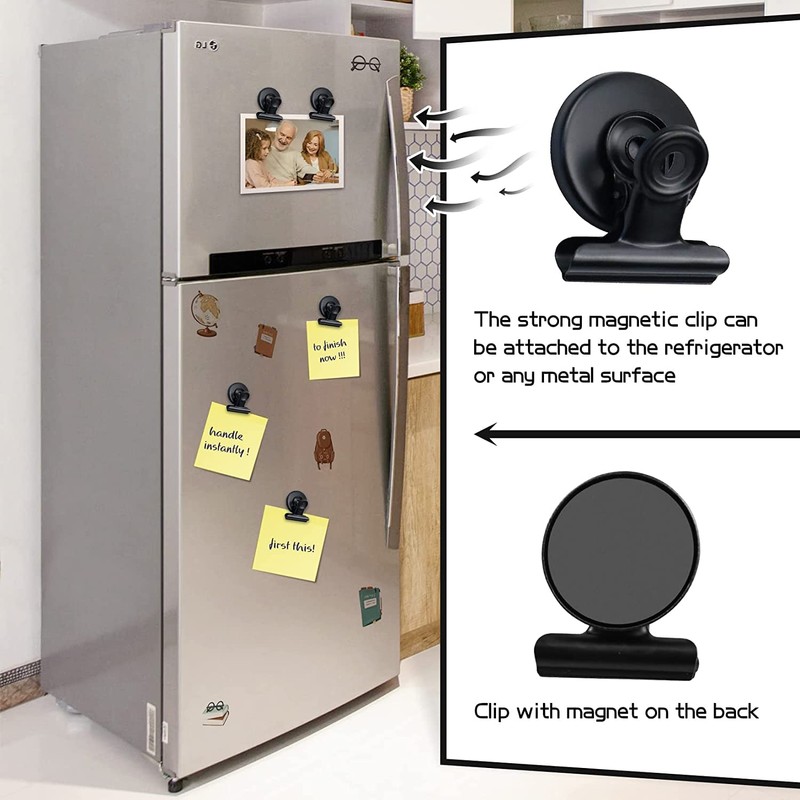 sieeck 12Pcs Refrigerator Magnets,Fridge Magnets,Whiteboard Magnet,Magnetic Clips for Teaching,Office,Home,Fridge,Refrigerator,Whiteboard