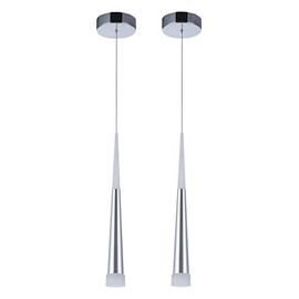 STARRYOL Modern LED Pendant Light, 7 W, 3500 K Natural Light Conical Style, Ideal for Living Room, Restaurant, Bedroom, Cafe etc. - 2 Pieces