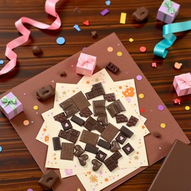 WLngtv 30 Pcs Chocolate Resin Charms Assorted Fake Candy Embellishments Brown Flatback Chocolate Ornaments for Scrapbooking