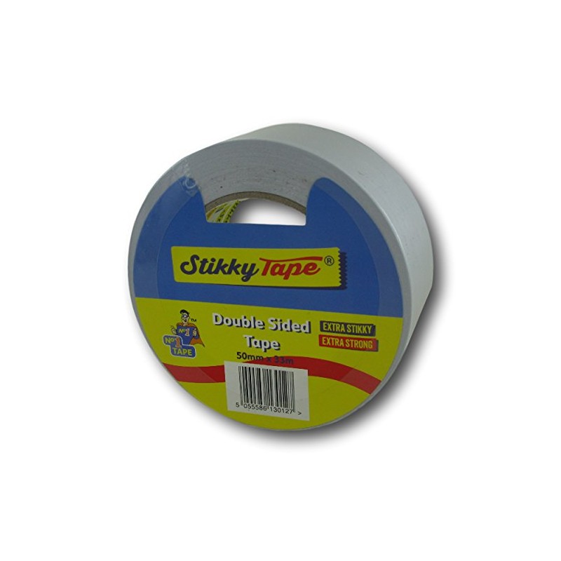 Stikky 50mm x 33m Double Sided Sticky Tape (Pack of