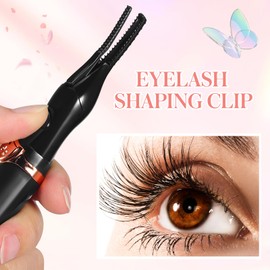 1set Heated Eyelash Curler Mini USB Eye Lash Electric Eyelash Curler Makeup Eyelash Curler Portable Eyelash Curler Eyelash Holder Electric Eyelash Tool Beauty Tools Abs Charge