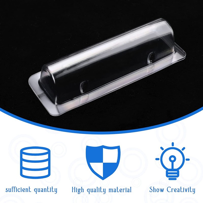 60pcs Lip Balm Pouches Professional DIY Clear Plastic Lip Balm