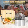 HULISEN Biscuit Cutter Set (5 Pieces/Set), Round Cookies Cutter with