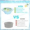 BOMODOTA Silicone Face Bowl for Ice with Built-In Icetray, Portable