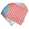 Aruicheng Number Stickers 16 Sheets 1-100 Small Round Numbers Stickers