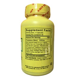 Sun Ten - Magnolia Flower Formula Capsules / Xin Yi San (Bian Fang) / 辛夷散