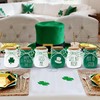 6 Pcs St. Patrick's Day Decorations Mason Jars, Saint Patricks