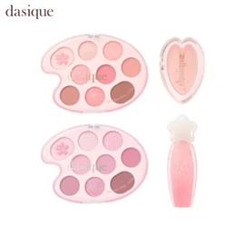DASIQUE Shadow Palette + Single Shadow + Pure Water Lip Gloss Set 3items [Pink Blossom Collection], Palette#$%Single Shadow#$%Lip Gloss:31 Love Blossom-10 Berry taupe-16 Love Flower