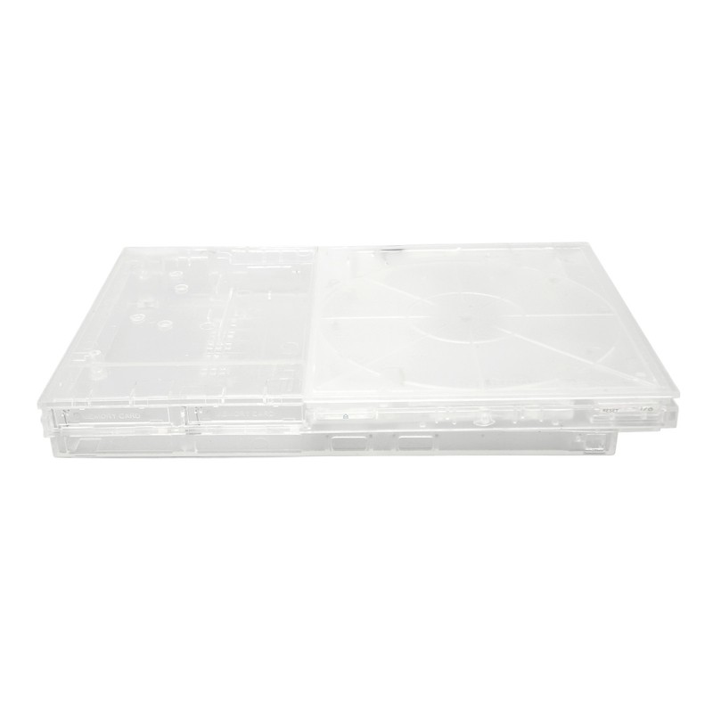 for PS Slim Clear Case DIY Replacement Transparent Game Console