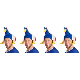 Boland – 62021 Adult Hat Chicken Italian Flag Blue/White/Red – One size