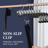 HWAJAN Pants Hangers with Clips for Women 20 Pack Adjustable