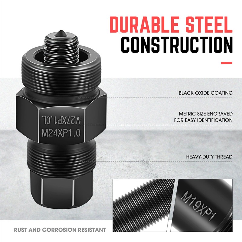 DNA MOTORING 10pc Motorcycle Fly Wheel Puller Set, Universal Flywheel