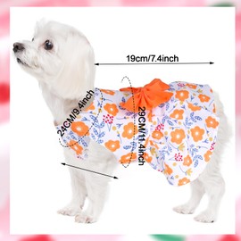 choyaxo 4pcs Cute Dog Dress Pet Dress Puppy Skirt Summer Pet Clothes for Puppy Small Cats