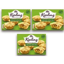 Mr Kipling Cakes - Bramley Apple Pies - 6pk (Pack of 3)