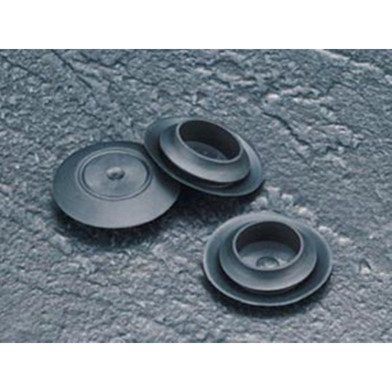 25 mm Black Rubber Plug for Flush Mount Body and