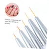 FRCOLOR 5pcs Nail Art Brushes Dual-use Liner Dotting Pen Material