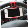 GRIRIW 3pcs Adjustable Steering Wheel Phone Clip Holder for Cars
