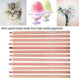 Derwent Pastel Pencils, Skin Coloured Pastels, Soft for Artists, Provides Hand Painted Toner, Professional Charcoal Drawing and Painting Tool Set