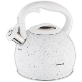 Klausberg KB-7319 Marble Stainless Steel Whistling Kettle 2 Litres