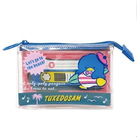 K Company Sanrio Characters (Vintage Retro) Clear Cassette Pouch Tuxedo Sam SAV-CK-TX