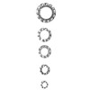 Tooth Washers, 700 Pieces Toothed Washers, Galvanised Flap Discs, External