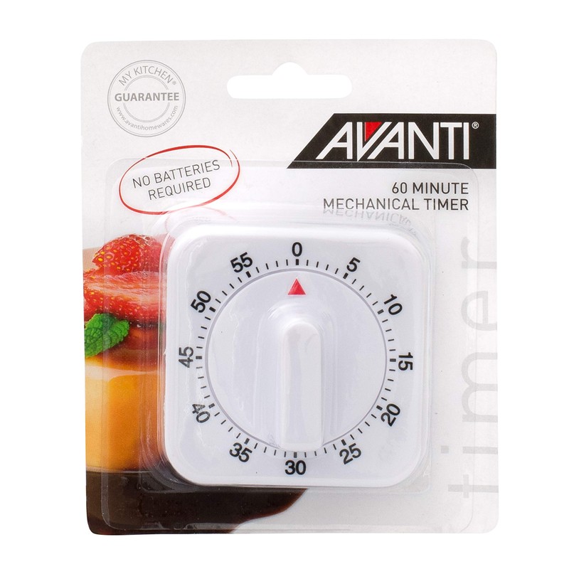 Avanti Mechanical Timer, White
