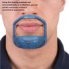 Goatee Shaving Template, Set of 5 Sizes Beard Shaping Tool,