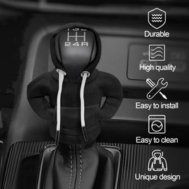 xbrtaia Car Gear Shift Cover, Winter Warm Gear Shift Knob Cover,Auto Interior Accessories Shift Knob，Universal Interesting Car Accessories and Decorations.