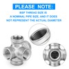 ERGAOBOY 1 Piece 3/4" BSP 5 Way Stainless Steel Cross