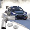VOBOR Stainless Steel Exhaust Pipe Angle Connector Fuel Tank Exhaust