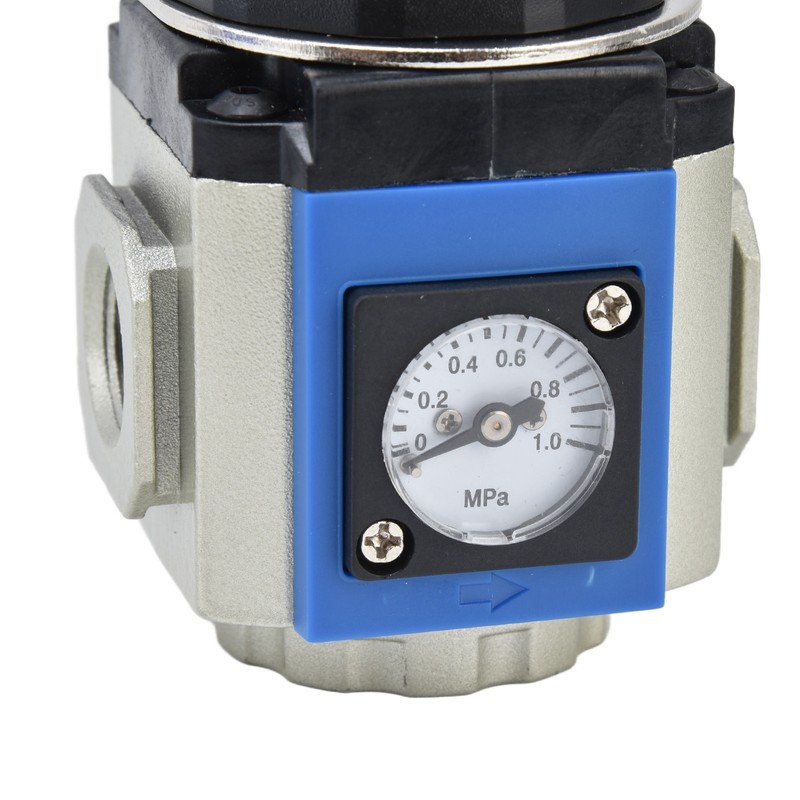 Air Compressor Regulator Aluminum Alloy Pressure Regulating Valve with Gauge