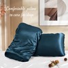 Manyshofu Satin Pillowcases for Hair Protection - 1Pcs Navy Blue