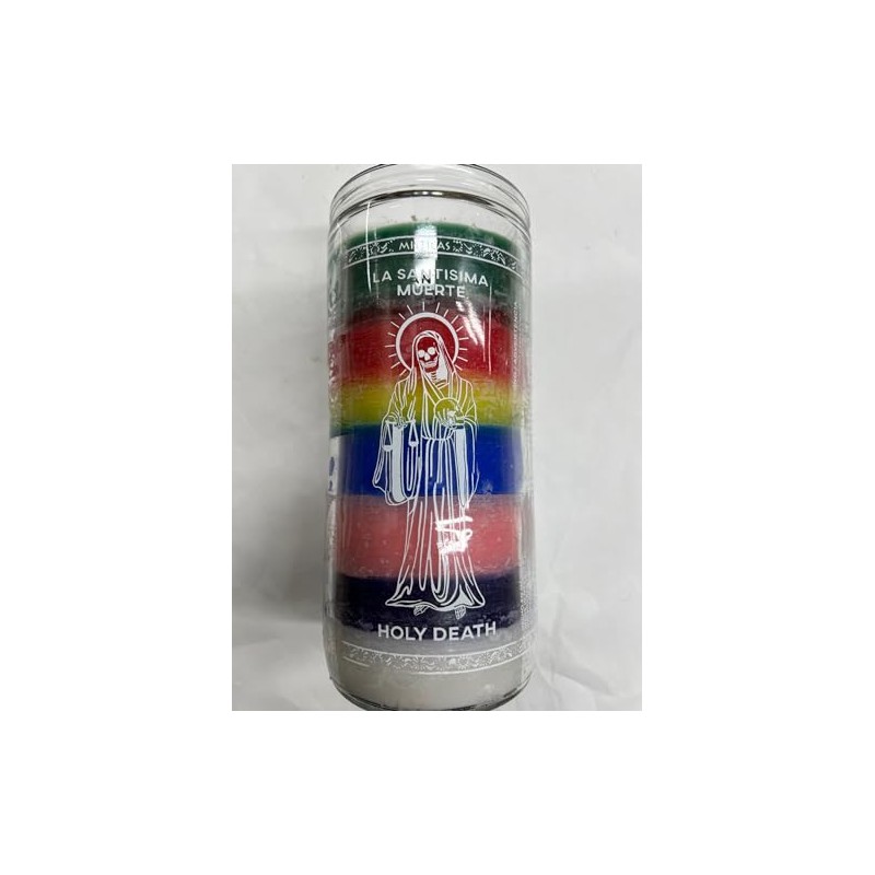 Brilux Holy Death 14 Day Unscented 7 Color Candle in