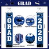 Graduation Decorations Blue White 2026/Blue Graduation Party Decorations/Congrats Grad Porch