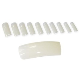 500 Stück Tipps Classic Platz Premium Professional NATURAL in 10 Größen (0-9) mit Licht C-Kurve in ABS-Qualität aus