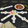 Queensell Mexican Train Dominoes Set with Numbers, Double 12 Dominoes