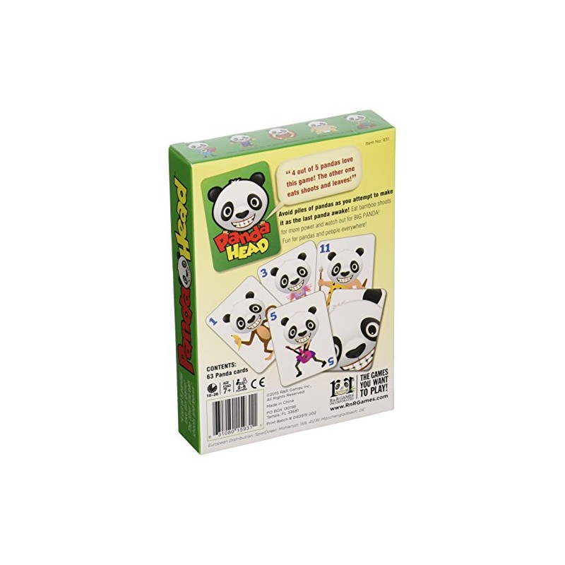 R&R Games Panda Head - Fast-Paced Card Game for Adults