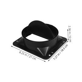 SEWACC Range Hood Exhaust Connector Check Valve Easy to Install Backflow Preventer for Kitchen and High-temperature Resistant for Home and Restaurant Use